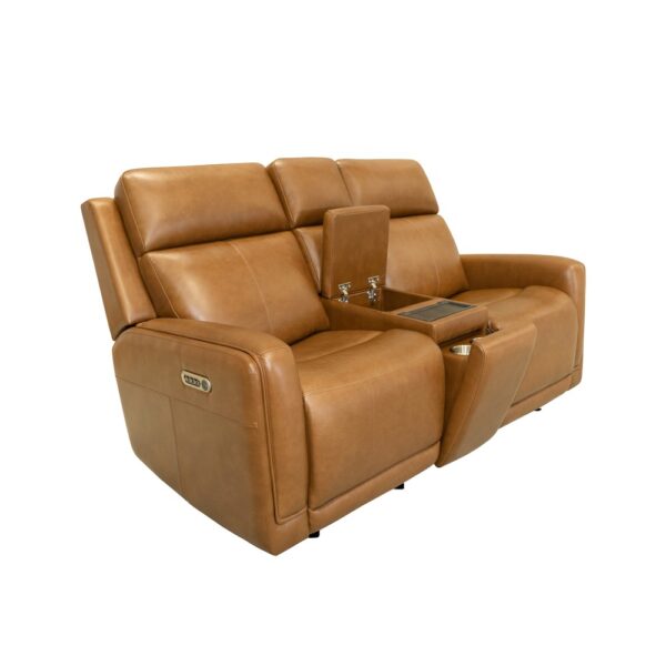 Alister Power Gliding Loveseat with Console, Power Headrests & Lumbar - Image 7