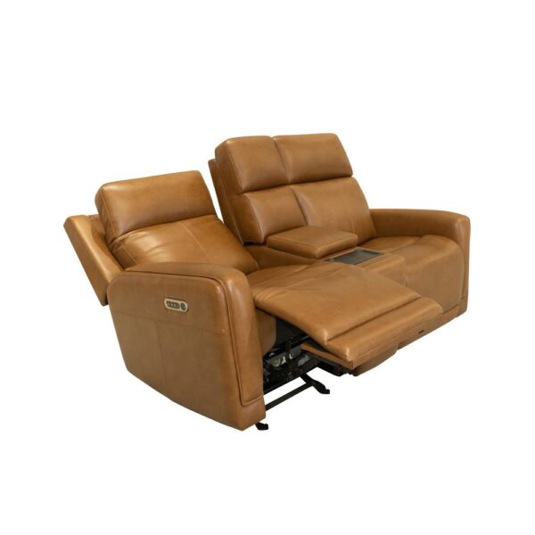 Alister Power Gliding Loveseat with Console, Power Headrests & Lumbar - Image 9
