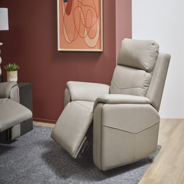 Vernon Power Swivel Gliding Recliner with Power Headrest, Lumbar, Heat & Massage - Image 2