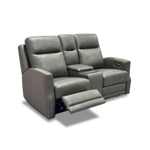 Maxwell Power Reclining Loveseat with Console, Power Headrests and Lumbar - Image 6