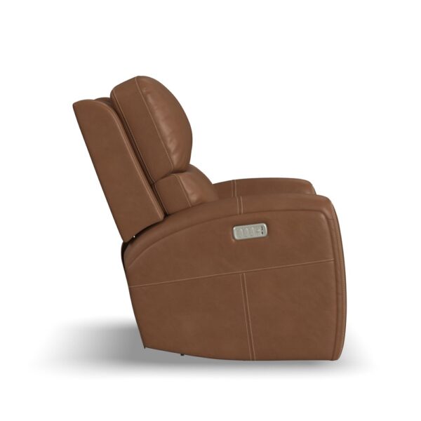 Linden Power Swivel Gliding Recliner with Power Headrest, Lumbar, Heat & Massage - Image 3