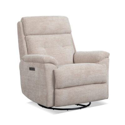 Sophisticated Perfect Match Power Swivel Gliding Recliner with Power Headrest & Lumbar