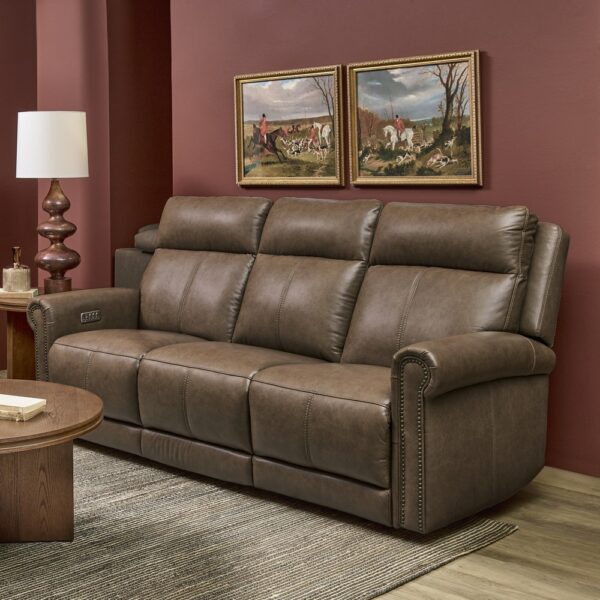 Alexander Power Reclining Sofa with Console, Power Headrest & Lumbar - Image 5