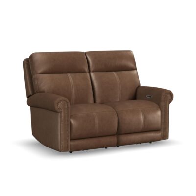 Alexander Power Reclining Loveseat with Power Headrest & Lumbar
