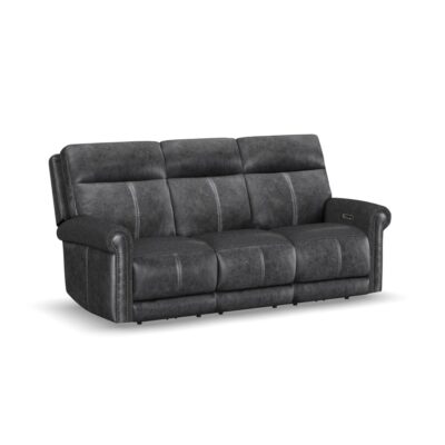 Alexander Power Reclining Sofa with Console, Power Headrest & Lumbar