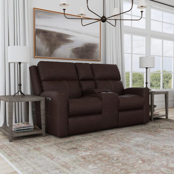 Score Power Reclining Loveseat with Console & Power Headrests & Lumbar - Image 3