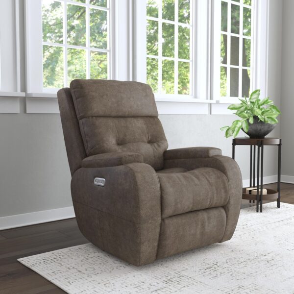 Strait Power Recliner with Power Headrest - Image 3