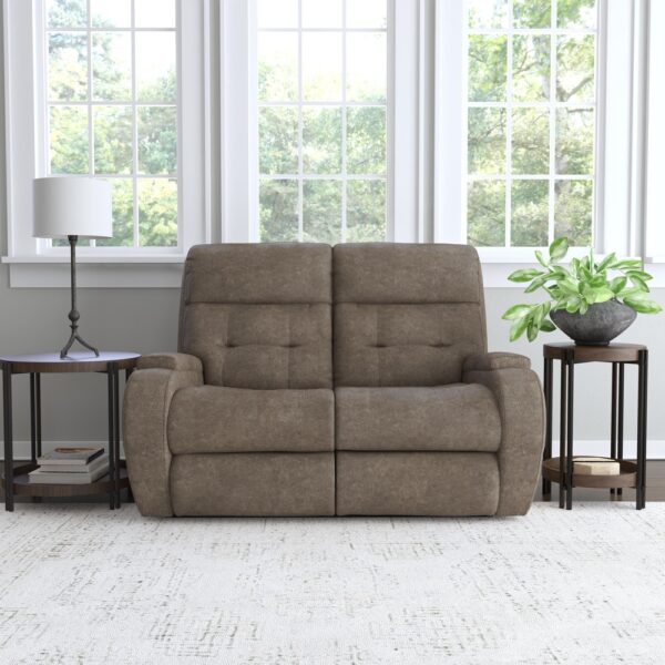 Strait Power Reclining Loveseat with Power Headrests - Image 2