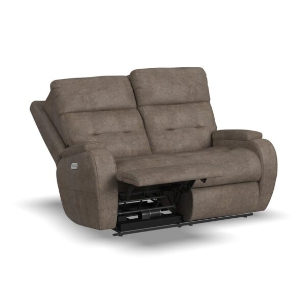 Strait Power Reclining Loveseat with Power Headrests - Image 4