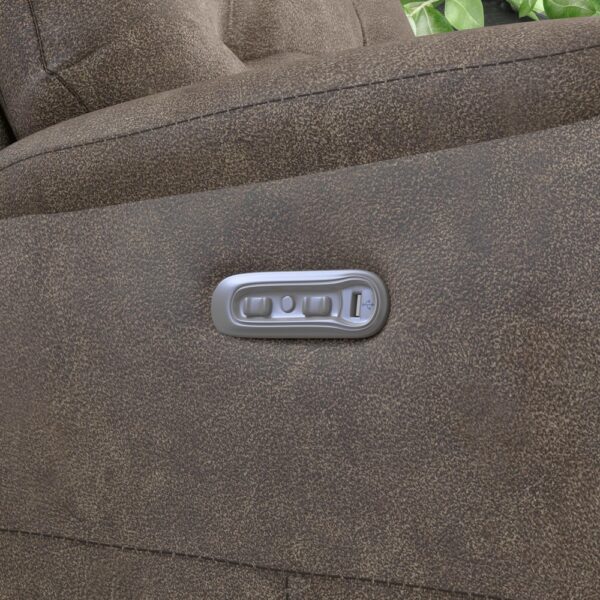 Strait Power Reclining Sofa with Power Headrests - Image 3