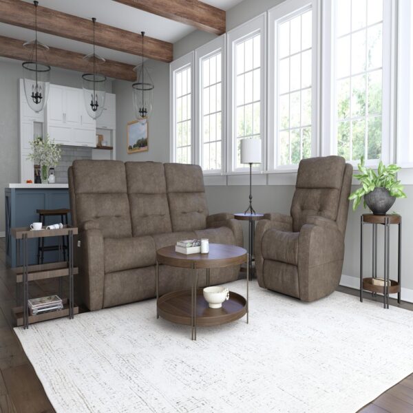 Strait Power Reclining Sofa with Power Headrests - Image 4