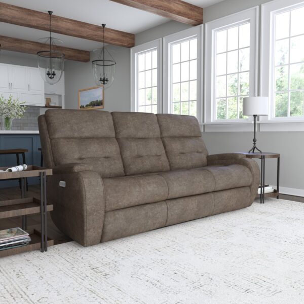 Strait Power Reclining Sofa with Power Headrests - Image 6