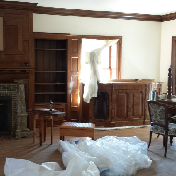 Before Image - Bay City Mansion Living Room Interior Design - July 2025