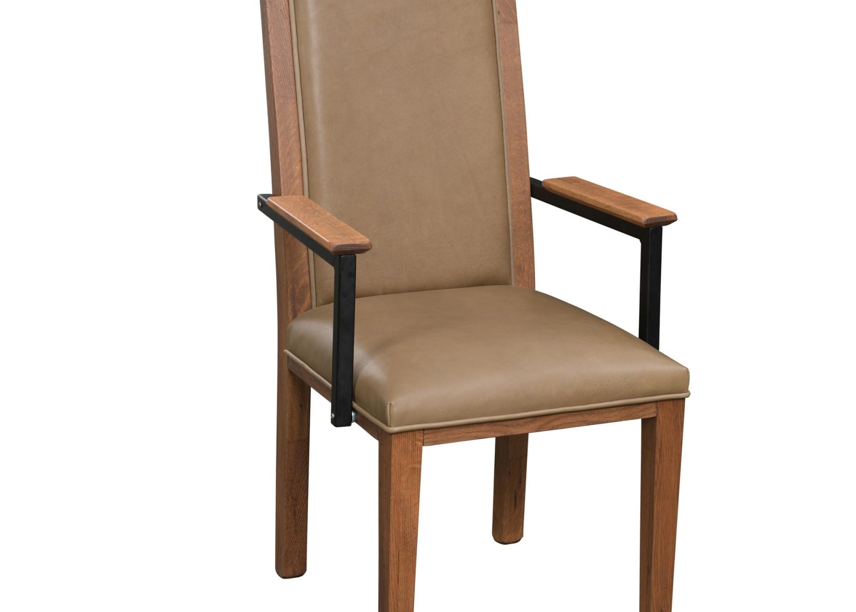 1869 Arm Chair - Front View - HI RES - Urban Barnwood - March 2025