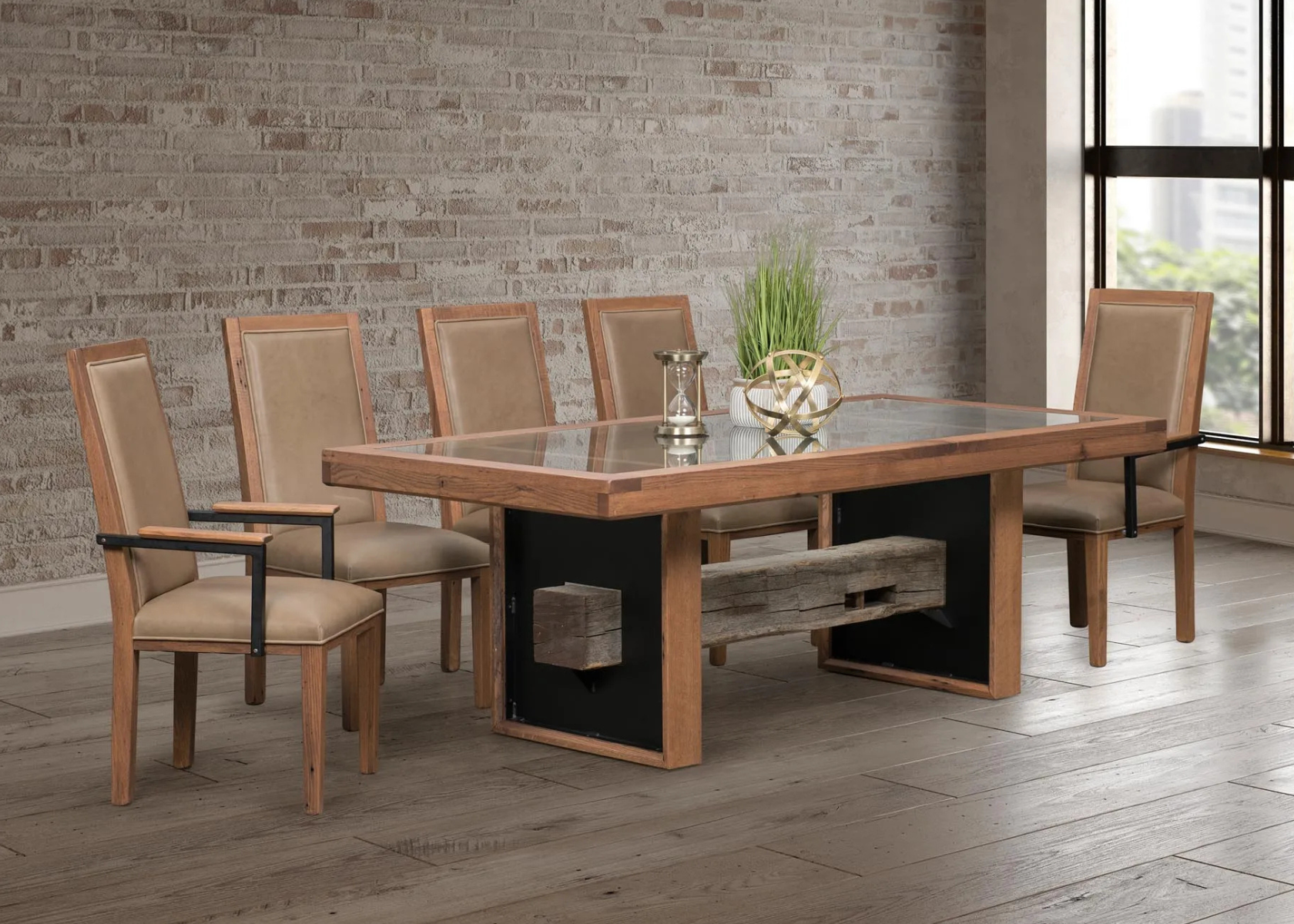 1869 Dining Set Square - Urban Barnwood - March 2025