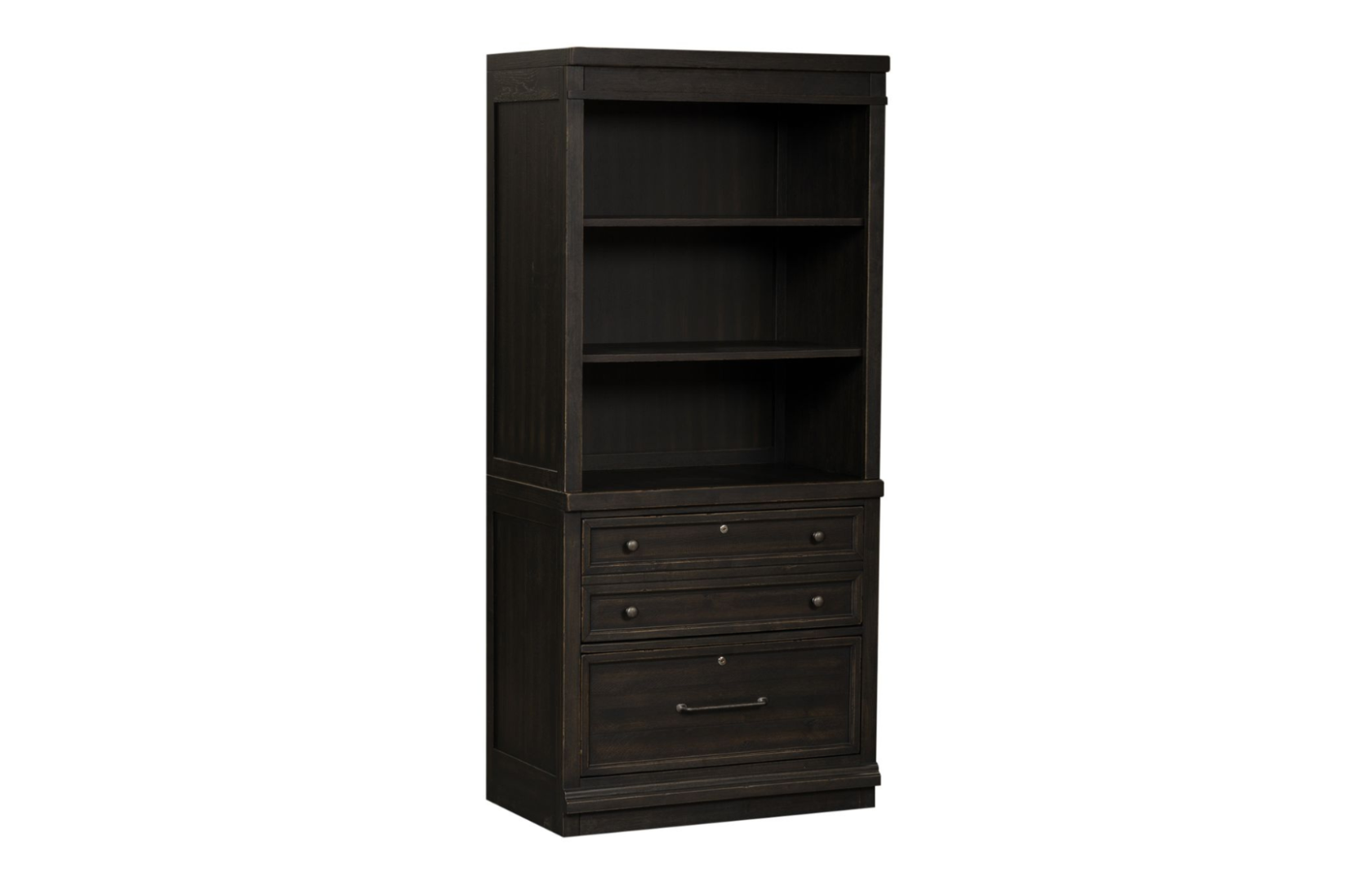 2 Piece Hutch & Cabinet Set Corner View - Liberty Furniture - April 2025