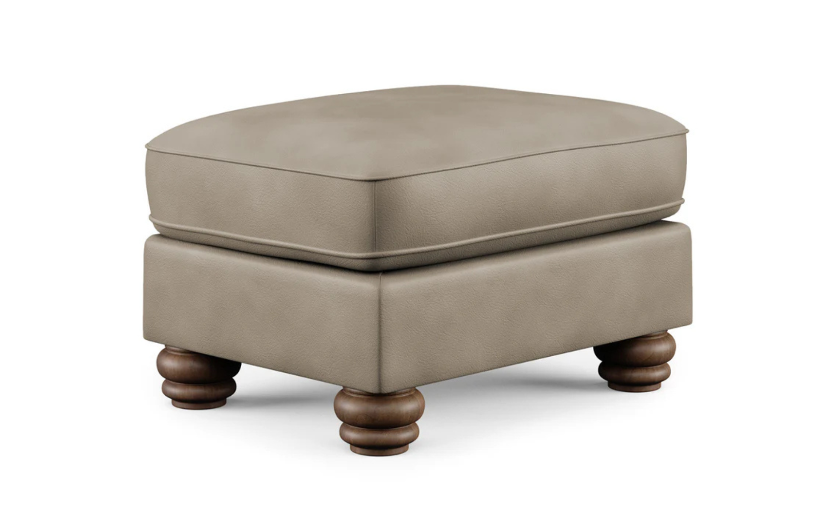 Bexley Leather Ottoman Corner View - Flexsteel - April 2025