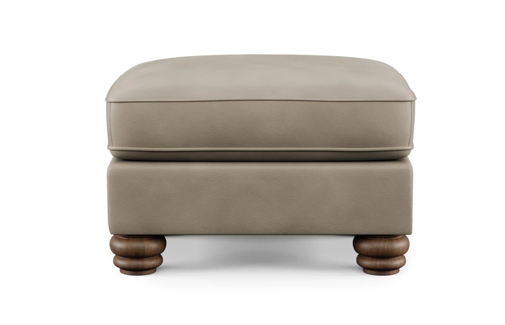 Bexley Leather Ottoman Front View - Flexsteel - April 2025