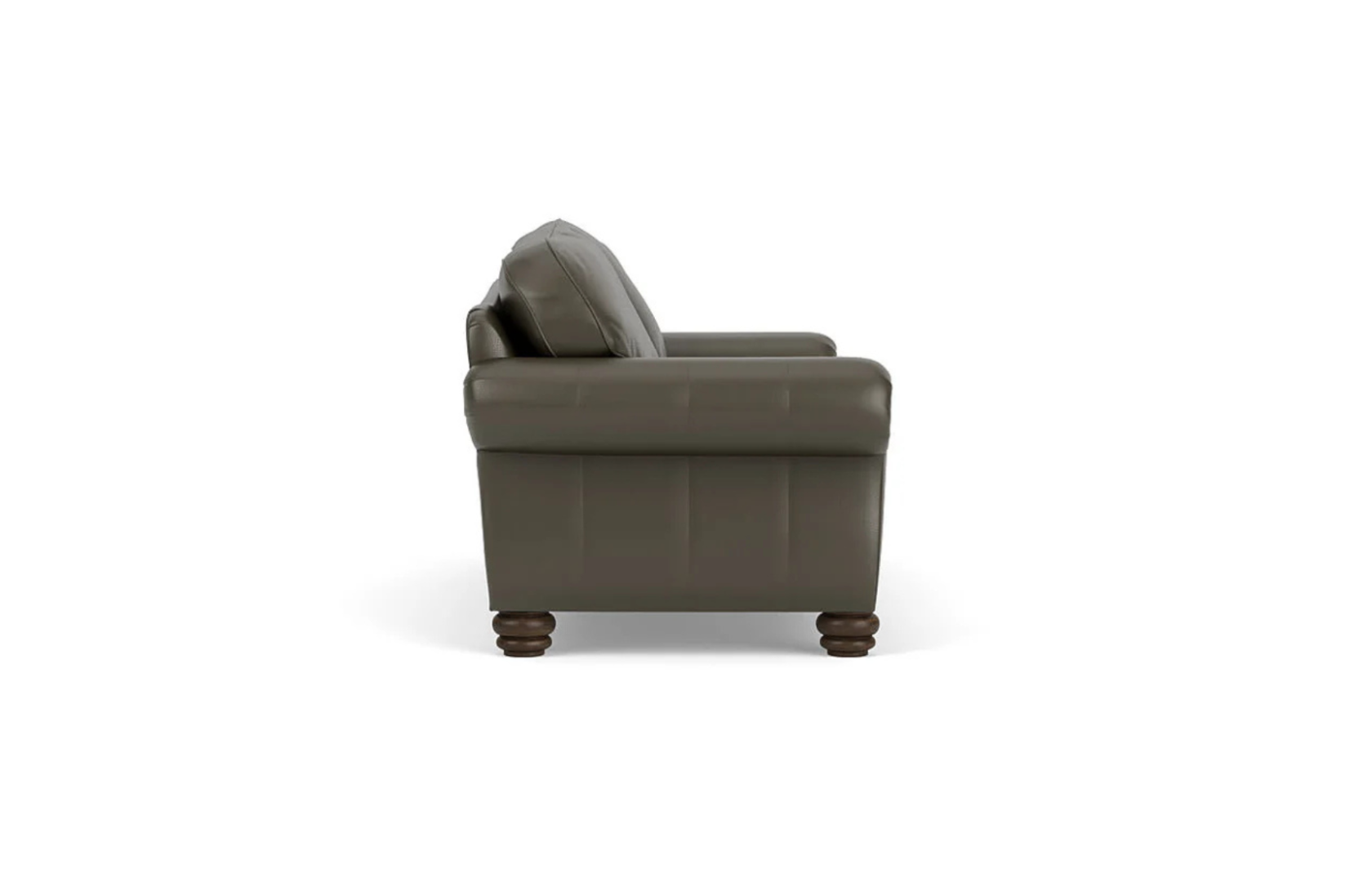 Bexley Leather Sofa Side View - Flexsteel - April 2025