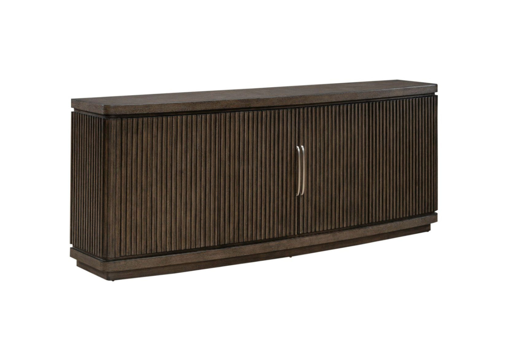 Cascade Falls 82 Inch TV Console Corner View - Liberty Furniture - April 2025