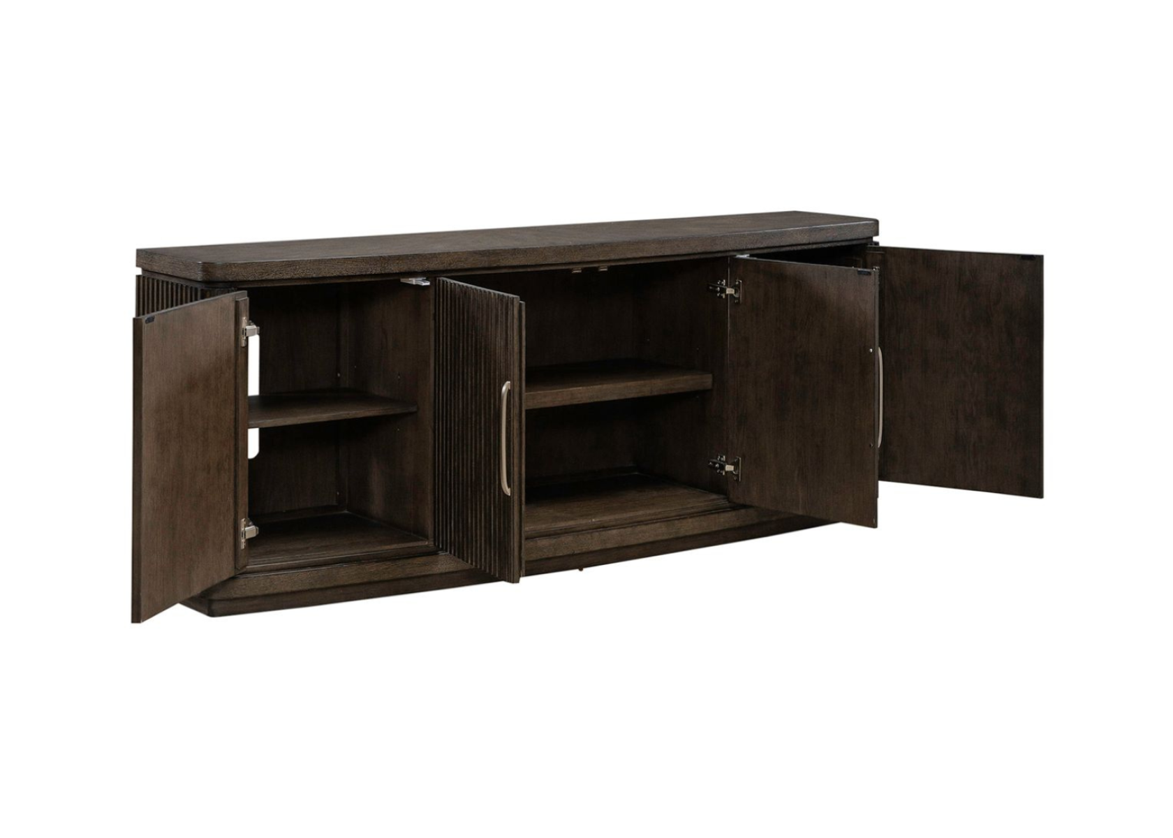 Cascade Falls 82 Inch TV Console Open View - Liberty Furniture - April 2025