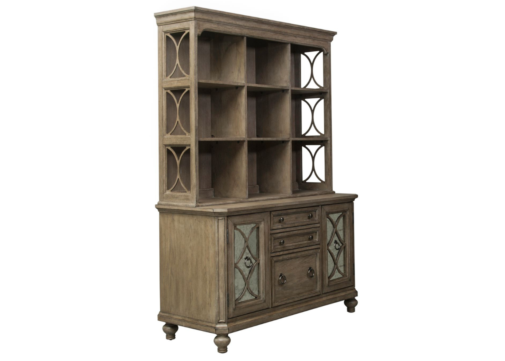 Credenza & Hutch Set Corner View - Liberty Furniture - April 2025.jpg