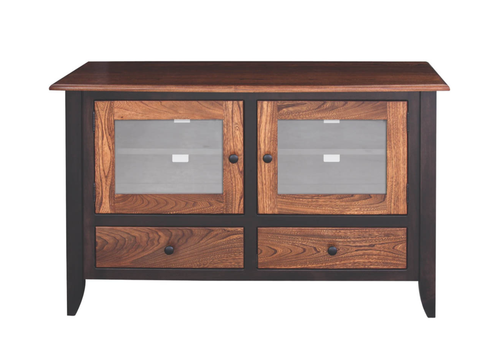 Sierra TV Stand Front View - Bamm's Woodcraft - April 2025